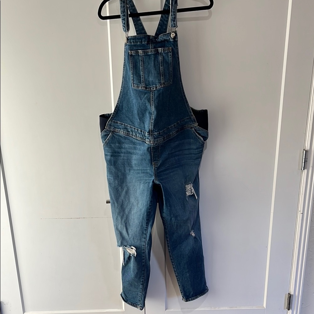 Old Navy Maternity Size 14 Stylish Blue Denim Overalls